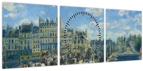 Tablou - Auguste Renoir, Pont Neuf, Paris, reproducere (cu ceas) (90x30 cm)