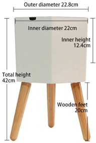 Ghiveci cu auto-udare Tomasucci Calla, ø 22,8 cm, alb