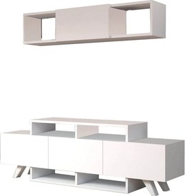 Mobilier living 505CRL1920, alb, PAL melaminat, 2 piese