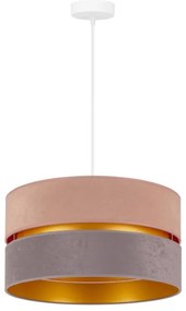 Lustră pe cablu Duolla DUO 1xE27/15W/230V d. 40 cm bej and gri