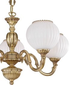 Candelabru din alama cu 5 brate design italian 9350