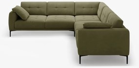 Coltar Bemy 5 locuri catifea Salvador L290 cm