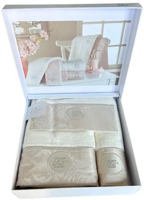Set cadou de prosoape și prosop de corp GRANT, 3 buc Roz / Pink Set (prosop mic 30x50cm, prosop 50x100cm, prosop de corp 75x150cm)