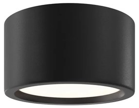Spot LED aplicat cu protectie IP44 Hydra D-17.6cm negru