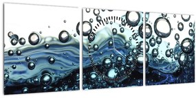 Tablou cu bule (cu ceas) (90x30 cm)