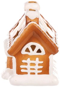Sfeșnic Perníkový domeček, ceramică, 8 cm