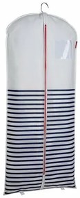 Husă de depozitare Compactor pentru costume șirochii lungi MARINE, 60 x 137 cm, albastru-alb