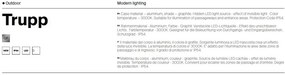 Aplica LED ambientala pentru exterior IP54 Trupp