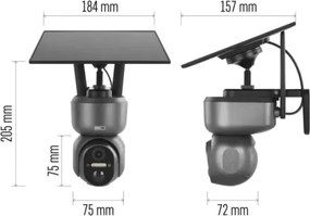 Cameră solară inteligentă cu senzor GoSmart 4G/LTE 10400 mAh 5V IP65 Tuya