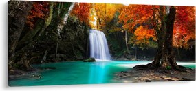 Tablou - Laguna de Smarald (120x50 cm)