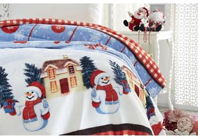 Pătură din amestec de bumbac 150x200 cm cu model de Crăciun – Mila Home