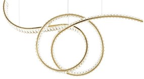 Lustra LED moderna design deosebit CHARMES 120 auriu