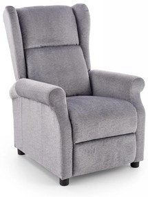 Fotoliu recliner cu functie de masaj Agustin M stofa gri