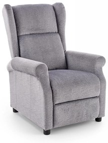 Fotoliu recliner cu functie de masaj Agustin M stofa gri