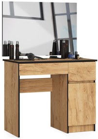Masă de toaletă Parijat (Stejar craft) (cu oglindă) (D). Promo -15%. 1070926