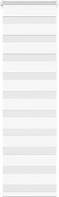 vidaXL Jaluzea tip zebra alb lățime țesătură 40,9 cm poliester