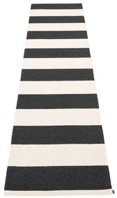 Covor tip traversă pentru interior și exterior alb-negru 70x300 cm Bob Black Vanilla – Pappelina