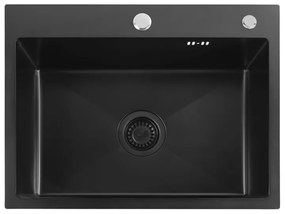 Chiuveta inox Liam cu baterie negru