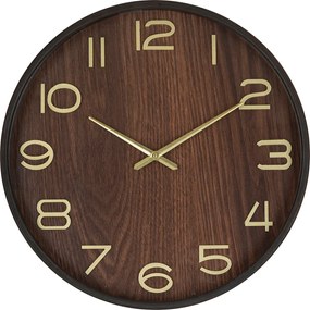 Ceas din lemn Ivana maro diametru 38 cm