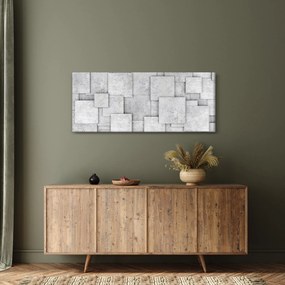 Tablou - Abstracție cu faianță de beton (120x50 cm)