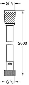 Grohe Vitalio Flex Comfort furtun de dus 200 cm crom 27173002