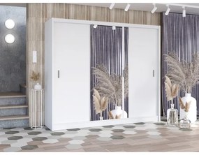 Dulap cu oglindă SABRINA 250x215 cm alb