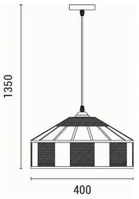 Lustră pe cablu 1xE27/15W/230V bej