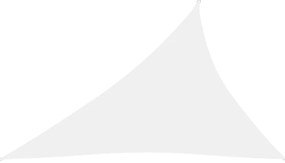 Parasolar din tesatura oxford triunghiular, alb, 3x4x5m Alb, 3 x 4 x 5 m