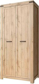 Dulap MORTIZ, stejar wotan, PAL laminat, cu 2 usi, 104x40x220 cm