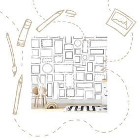 Fototapet - tapet desenat (147x102 cm)