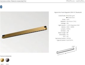 Modul magnetic liniar Smart pentru sina magnetica SIGMA, KIRA 20W CCT titan