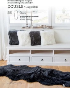 Covor din blana de oaie LW Noua Zeelanda, LW Standard Double Special 180x60cm