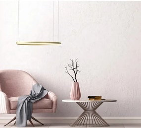 Lustra LED suspendata design modern circular geometric HALO PENDANT 60 WH