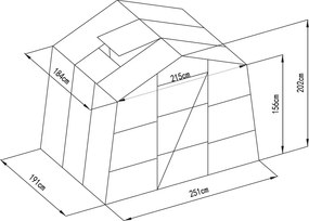 Sera G21 GZ 48 - 251 x 191 cm, zincată