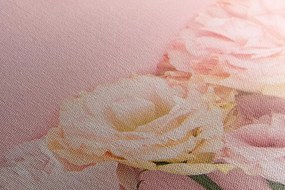 Tablou flori pastel înflorite