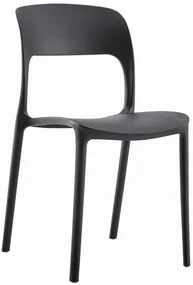 Scaun IPOS din plastic negru