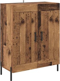 vidaXL Bufet Lemn Vechi 69,5 x 34 x 90 cm Lemn Ingineresc și Fier