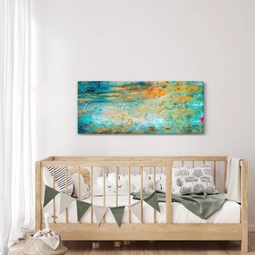Tablou - Abstract albastru (120x50 cm)