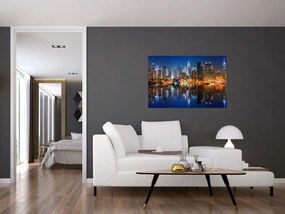 Tablou cu Manhattan noaptea (90x60 cm)