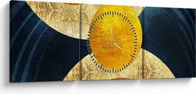 Tablou - Cercuri (cu ceas) (90x30 cm)