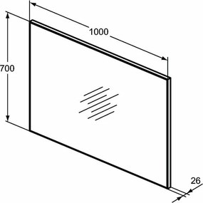 Oglinda Ideal Standard S 100x70 cm