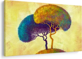 Tablou - Copaci în deal (90x60 cm)
