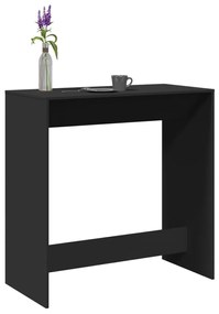 854428 vidaXL Masă de bar, negru, 102x50x103,5 cm, lemn prelucrat