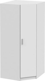 Dulap INVITA Tip 3, alb, PAL melaminat, cu o usa, 91x91x200 cm