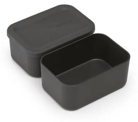 Cutie pentru alimente Brabantia Make&Take 1006290, 2 L, Cu separatoare, Inchidere etansa, Fara BPA, Gri inchis