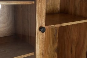 Vitrina maro, din lemn de acacia, Sienna