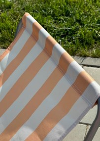 Set de 2 sezlonguri de plaja pliabile  SAND, dungi turcoaz