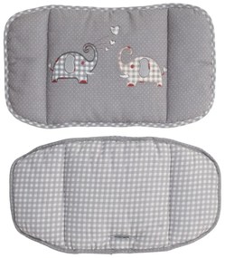 Pernă de scaun pentru copii gri Jumbo twins – Roba