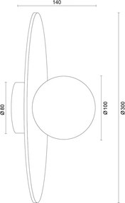 Aplica realizata manual din ceramica IP44 BOLL 8936