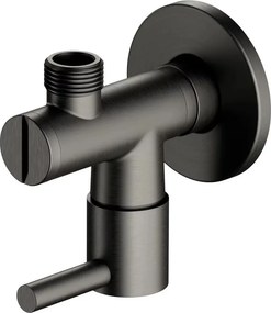 Robinet coltar Omnires din alama sanitara cu finisaj grafit periat
